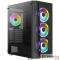 Корпус MidiTower AeroCool PRISM-G-BK-v2 ATX Black 4*120mm FRGB fan (4711099471768)