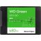 Накопитель WD SSD Green, 480GB, 2.5 7mm, SATA3, 3D TLC, R/W 545/н.д., IOPs н.д./н.д., TBW н.д., DWPD н.д. (12 мес.)