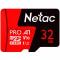 MicroSD card Netac P500 Extreme Pro 32GB, retail version w/o SD adapter