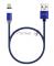 Кабель Maxvi MCm-01M blue, USB-A - microUSB, 2A, магнитный разъем, LED Описание: ток макс. нагрузки 2А, макс. напряжение 5V стандарт USB 2.0 длина 1м, нейлоновая оплетка, съемный магнитный коннектор, LED подсветка, цвет: синий с черными вставками