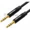 Кабель Vention аудио Jack 3,5 mm M/Jack 3,5 mm M  - 0.5м Черный