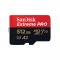 Флеш карта microSD 512GB SanDisk microSDXC Class 10 UHS-I A2 C10 V30 U3 Extreme Pro (SD адаптер) 200MB/s