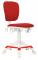 Кресло детское Бюрократ CH-W204/F красный 26-22 крестовина пластик подст.для ног пластик белый