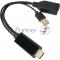 Адаптер USB TO DP(F) CG599E-0.15M 4K*60HZ VCOM