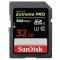 Карта памяти SanDisk Extreme Pro SD UHS I 32GB Card for 4K Video for DSLR and Mirrorless Cameras 100MB/s Read & 90MB/s Write, Lifetime Warranty