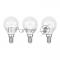 Лампа светодиодная REXANT Шарик (GL) 9.5 Вт E14 903 Лм 2700 K теплый свет (3 шт./уп.)