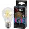 Лампочка светодиодная ЭРА F-LED A60-15W-840-E27 Е27 / Е27 15Вт филамент груша нейтральный белый свет