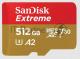 Флеш карта microSD 512GB SanDisk microSDXC Class 10 UHS-I A2 C10 V30 U3 Extreme 190MB/s