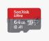 Флеш карта microSD 64GB SanDisk microSDXC Class 10 Ultra UHS-I A1 140MB/s