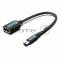 Адаптер переходник Vention OTG USB 2.0 AF/mini B 5pin - 0.15м