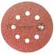 Круг абразивный на ворсовой подложке под липучку, перфорированный, P 40, 125 мм, 5 шт.// Matrix