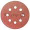 Круг абразивный на ворсовой подложке под липучку, перфорированный, P 80, 125 мм, 5 шт.// Сибртех