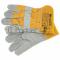 Перчатки спилковые комбинированные, усиленные, размер XL// Сибртех