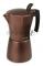 Кофеварка гейзерная Rondell Kortado RDA-399 (BN) коричневый 9 чашек, Аксессуары Эргономичная ручка из нейлона с силиконовым напылением Внешнее покрытие и отделка Антипригарное покрытие для легкого ухода Внутреннее покрытие Двухслойное антипригарное п