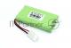 Аккумулятор Ni-Mh 9.6V 2400 mAh AA Flatpack разъем KET-2P