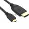 Кабель HDMI-19M --MicroHDMI-19M ver 2.0 1m VCOM <CG587-1M>
