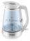 Чайник электрический Hyundai HYK-G3037 1.9л. 3000Вт белый/прозрачный (корпус: стекло)