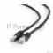 Патч-корд FTP Cablexpert кат.6, 1м, литой, многожильный (чёрный)