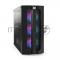 Корпус Miditower ExeGate EVO-9205 (ATX, без БП, с окном, 1*USB+1*USB3.0, аудио, 3 вент. 12см с RGB подсветкой)