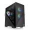Корпус Thermaltake Divider 170 TG ARGB/Black CA-1S4-00S1WN-00 /Win/SPCC/Tempered Glass*1/120mm ARGB PWM Fan*2