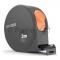Рулетка Home Series Gray Deli HT8316C  3м х 16мм, эксклюзивный дизайн, корпус - высококачественный софттач пластик