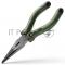 Удлиненные плоскогубцы Home Series Green Deli HT2106L 160мм, эксклюзивный дизайн, рукоятка из высококачественного софттач пластика
