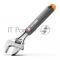 Разводной ключ Home Series Gray Deli HT1508C 200мм, эксклюзивный дизайн, рукоятка - высококачественный софттач пластик