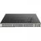 Коммутатор DGS-1210-52MP/F Smart L2 Switch 48х1000Base-T PoE, 4хCombo 1000Base-T/SFP, PoE Budget 370W, Compact CLI