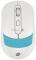 Мышь Оклик 310MW белый/синий оптическая (3200dpi) беспроводная USB для ноутбука (3but)