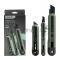 Набор технических ножей Home Series Green Deli HT4003L (ножи 9мм+18мм+Т-образный), эксклюзивный дизайн, корпус из высококачественного софттач пластика