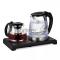 Чайный набор Kitfort КТ-6180 2л. 1500Вт черный (корпус: стекло)