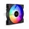 Вентилятор 12В DC с подсветкой ExeGate EX12025H6PMY-PWM.ARGB (120x120x25 мм, Hydraulic bearing (гидродинамический), 6pin, 1200RPM, ARGB подсветка, 33dBA)