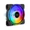 Вентилятор 12В DC с подсветкой ExeGate EX12025HM3PM.FRGB.7O5CSU (120x120x25 мм, Hydraulic bearing (гидродинамический), 3pin+Molex, FRGB подсветка, 24dBA)