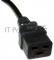 Шнур питания C19-C20, 3х1.5, 220В, 16А, черный, 3 метра