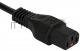 Шнур питания с блокировкой C13-Schuko прямая, 3х0.75, 220В, 10А, черный, 1.8 метра