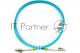 Комм. шнур оптический Cabeus Tight Buffer, Duplex LC/LC, OM3 50/125, LSZH, 25м, Ø 3мм, серый хвостовик, цвет: аква