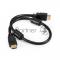 Кабель HDMI ExeGate EX-CC-HDMI2-0.5F (19M/19M, v2.0, 0,5м, 4K UHD, Ethernet, ферритовые кольца, позолоченные контакты)