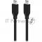 Кабель Genius ACC-C2CC-3A. Выход: USB-C -> USB-C. USB 3.0, плетеный нейлон, 150 см. Цвет: черный