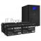 Комплект ИБП EX295991RUS + батарея 65Aч EX282980RUS 4шт (инвертор, синус, для котла) ExeGate SineTower SZ-5000.LCD.AVR.2SH.1C13.T.RJ. <5000VA/4000W, чистый синусоида, LCD дисплей, AVR, 2*Schuko+1*C13+клеммы, RJ45/11, USB, линейно-интерактивный, Bl