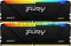 Оперативная память Kingston 64GB 3600MT/s DDR4 CL18 DIMM (Kit of 2) FURY Beast RGB