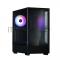 Корпус ZALMAN P10, MATX, BLACK, WINDOW, 2x3.5, 3x2.5, 1xUSB TYPE-C, 1xUSB3.0, REAR 1x120mm ARGB
