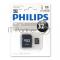 Флеш карта microSD 64GB PHILIPS microSDHC Class 10 (SD адаптер)