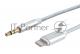 Кабель-переходник USB Cablexpert CCAB-AP35M-1M-W, Lightning/Jack3.5, Mobile, 1м, белый, коробка