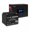 Комплект ИБП EX295992RUS + батарея 40Aч EX282976RUS 1шт (инвертор, синус, для котла, PF=1, настенный) ExeGate IdealSine SR-600.LCD.2SH <600VA/600W, чистая синусоида, цветной LCD-дисплей, 2*Schuko, крепление настенное, Black> + батарея ExeGate DT 1240
