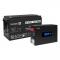 Комплект ИБП EX295992RUS + батарея 150Aч EX282990RUS 1шт (инвертор, синус, для котла, PF=1, настенный) ExeGate IdealSine SR-600.LCD.2SH <600VA/600W, чистая синусоида, цветной LCD-дисплей, 2*Schuko, крепление настенное, Black> + батарея ExeGate DT 121