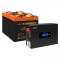 Комплект ИБП EX295994RUS + батарея 55Aч EX285652RUS 2шт (инвертор, синус, для котла, PF=1, настенный) ExeGate IdealSine SR-1500.LCD.2SH  <1500VA/1500W, чистая синусоида, цветной LCD-дисплей, 2*Schuko, крепление настенное, Black> + батарея ExeGate HRL