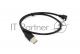 Кабель USB  Type A на Micro USB угол вверх  0,5 м