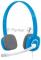 Наушники с микрофоном Logitech H150 синий/белый 1.8м накладные оголовье (981-000454)