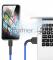 Кабель Defender F181, USB 2.0 (AM) - Apple Lightning (M), 1метр, 2.4А, нейлоновая оплетка, синий.