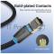 Патч-корд Vention прямой SFTP cat.8 RJ45 - 3м. Черный Тканевая оплетка